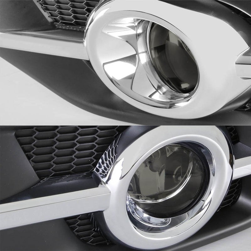 Smoke Chrome Bumper Fog Light/Lamp Honda 2012-2014 CR-V BFC-FOLK-ZTL129SM