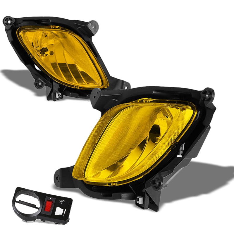 Amber Chrome Bumper Fog Light/Lamp Hyundai 2010-2012 Genesis Coupe BFC-FOLK-ZTL130AM
