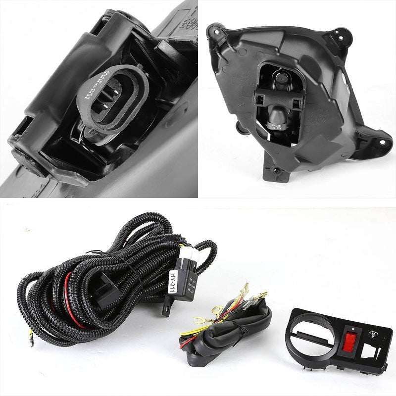 Clear Lens Chrome Housing Bumper Fog Light/Lamp For 10-12 Genesis Coupe