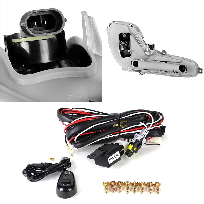 Smoke Chrome Bumper Fog Light/Lamp Hyundai 2012-2016 Accent BFC-FOLK-ZTL133SM