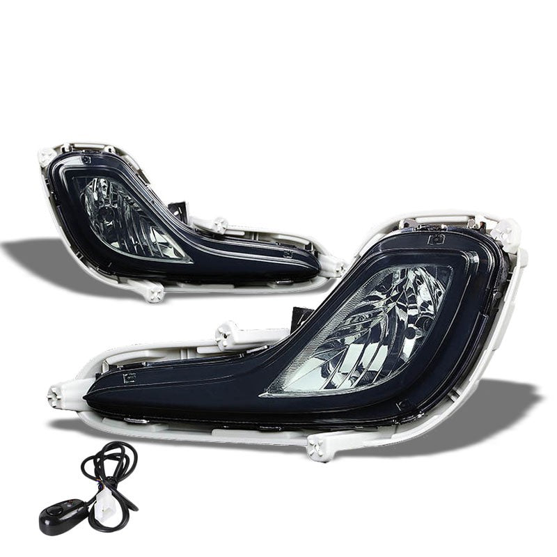 Smoke Chrome Bumper Fog Light/Lamp Hyundai 2012-2016 Accent BFC-FOLK-ZTL133SM