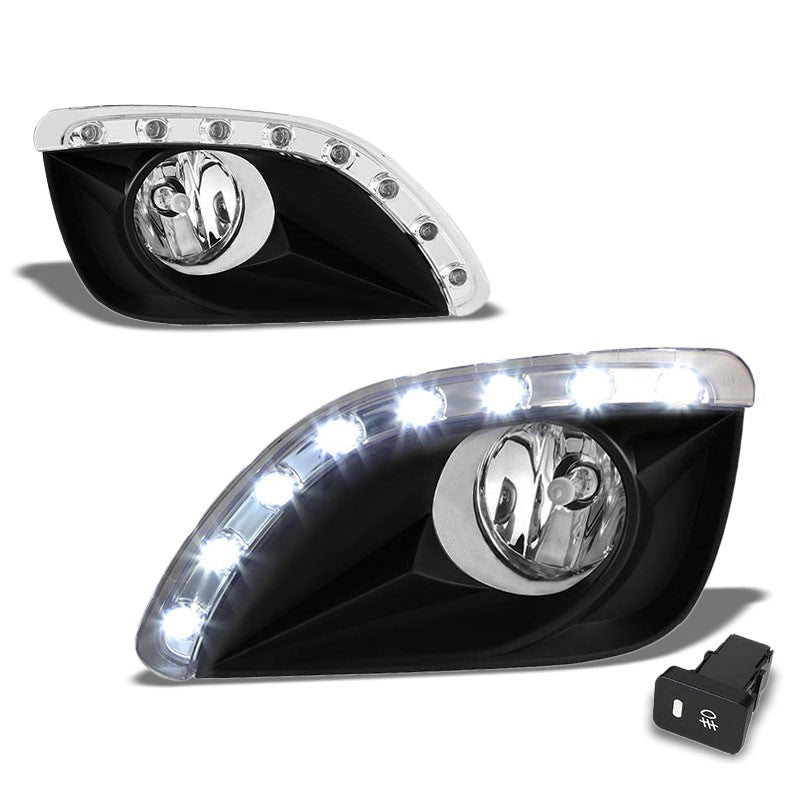 Clear Chrome Bumper Fog Light/Lamp Toyota 2010-2011 Camry BFC-FOLK-ZTL137CH