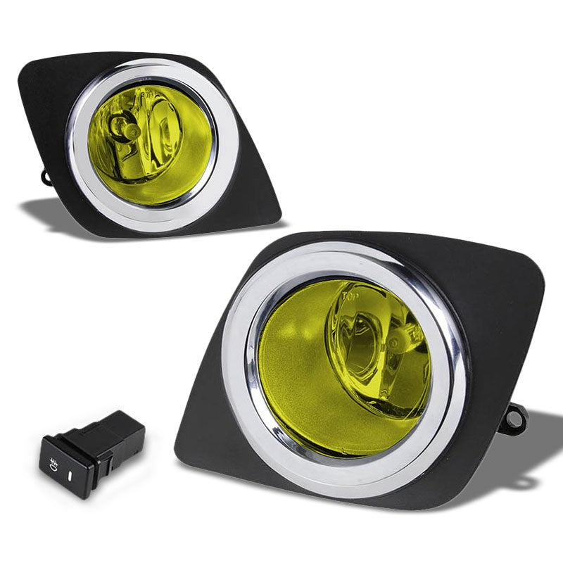 Amber Chrome Bumper Fog Light/Lamp Toyota 2009-2012 RAV4 XA30 BFC-FOLK-ZTL150AM
