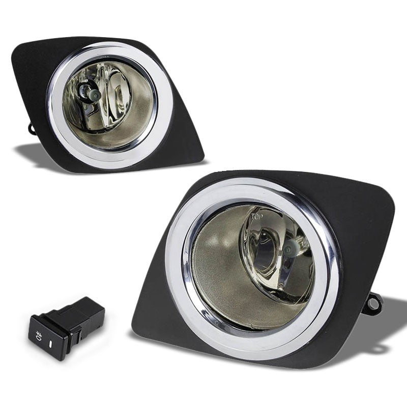 Smoke Chrome Bumper Fog Light/Lamp Toyota 2009-2012 RAV4 XA30 BFC-FOLK-ZTL150SM