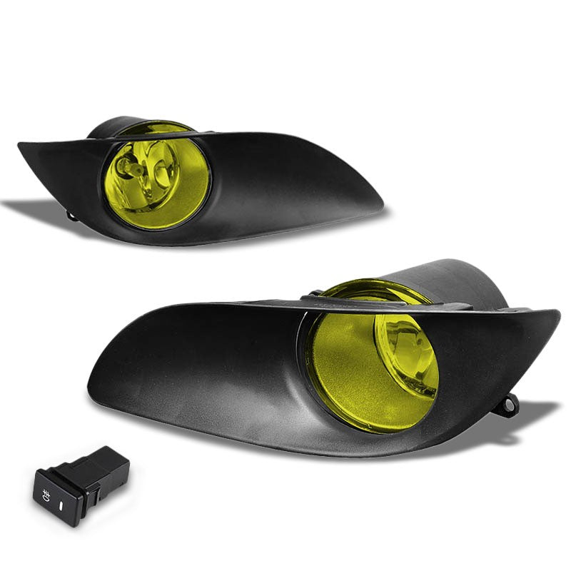 Amber Chrome Bumper Fog Light/Lamp Toyota 2009-2011 Yaris BFC-FOLK-ZTL152AM