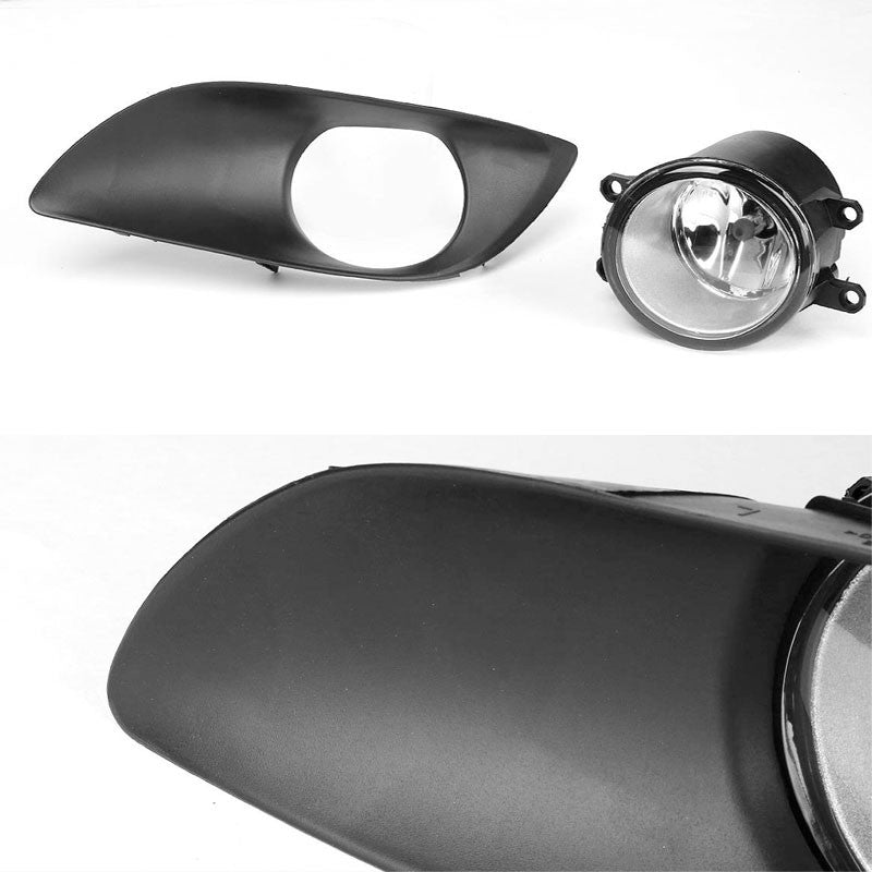 Clear Lens Chrome Housing Front Bumper Fog Light/Lamp For Toyota 09-11 Yaris