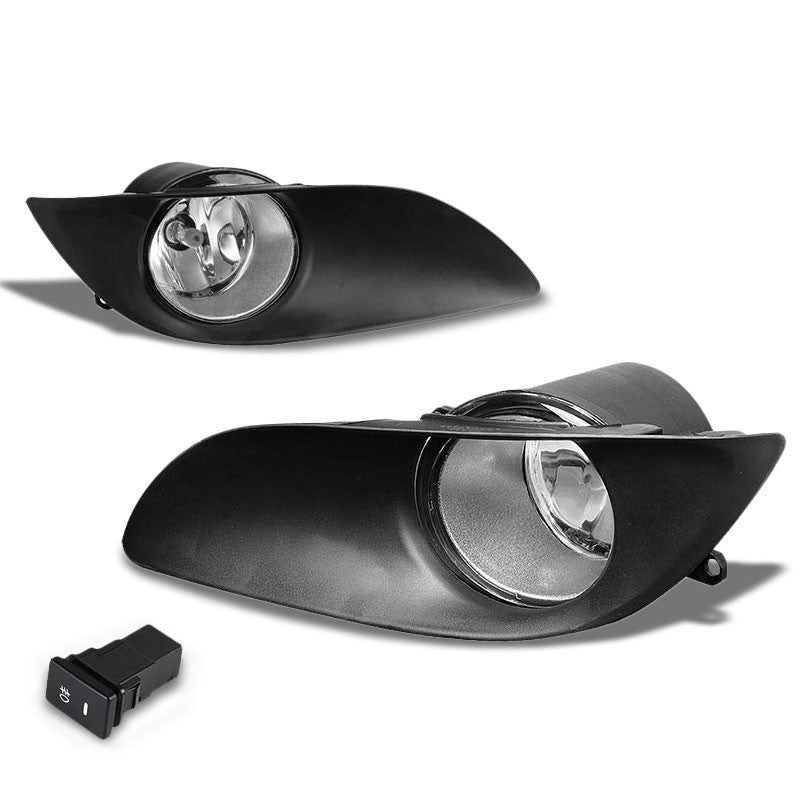 Clear Chrome Bumper Fog Light/Lamp Toyota 2009-2011 Yaris BFC-FOLK-ZTL152CH