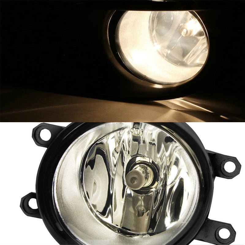 Smoke Lens Chrome Housing Front Bumper Fog Light/Lamp For Toyota 09-11 Yaris