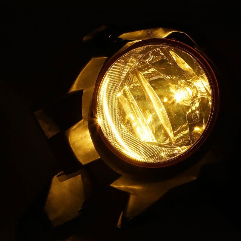 Amber Lens Chrome Housing Front Bumper Fog Light/Lamp Kit For Toyota 13-16 RAV