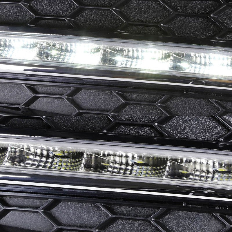 Clear Lens Chrome Housing Front Bumper Fog Light/Lamp For Chevrolet 10-14 Cruze
