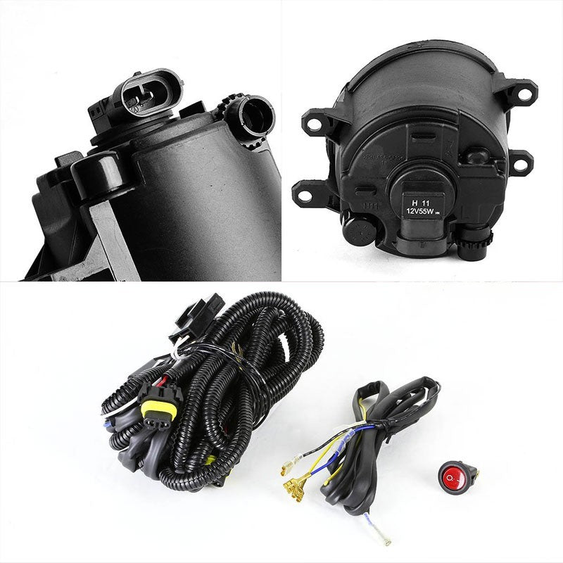 Clear Lens Chrome Housing Front Bumper Fog Light/Lamp For Ford 09-10 Fiesta
