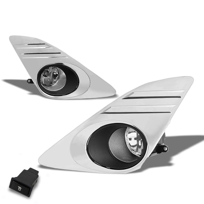 Clear Chrome Bumper Fog Light/Lamp Toyota 2012-2014 Camry BFC-FOLK-ZTL168CH