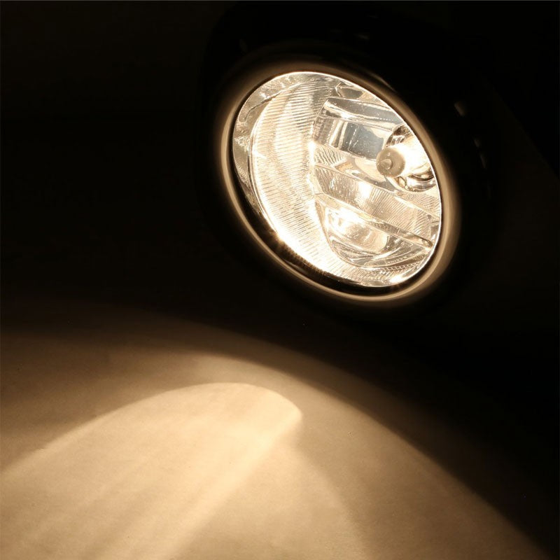 Clear OE Bumper Fog Light with Bezel Toyota 15-16 Yaris XP130 2 3 DR BFC-FOLK-SW-BZ-TOY15YAR24DCH