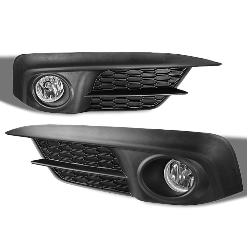 Clear OE Bumper Fog Light with Bezel Honda 16+ Civic 2 4DR FC BFC-FOLK-SW-BZ-HON16CIV24DCH