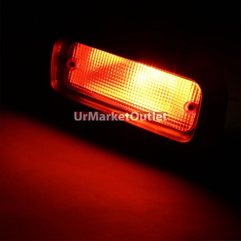 1PC Red Rear Side Fog Light with Bezel Integra Civic Del Sol DC DA ED EE EG EH EJ BFC-FOLK-NS-BZ-MULT3-A1H2RD