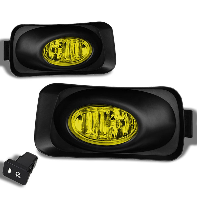 Yellow Amber OE Bumper Fog Light with Bezel Acura 04-05 TSX CL9 K24A2 BFC-FOLK-SW-BZ-ACU04TSXAM