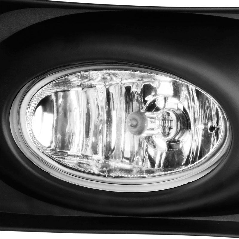 Clear OE Bumper Fog Light with Bezel Acura 04-05 TSX CL9 K24A2 BFC-FOLK-SW-BZ-ACU04TSXCH