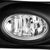Clear OE Bumper Fog Light with Bezel Acura 04-05 TSX CL9 K24A2 BFC-FOLK-SW-BZ-ACU04TSXCH