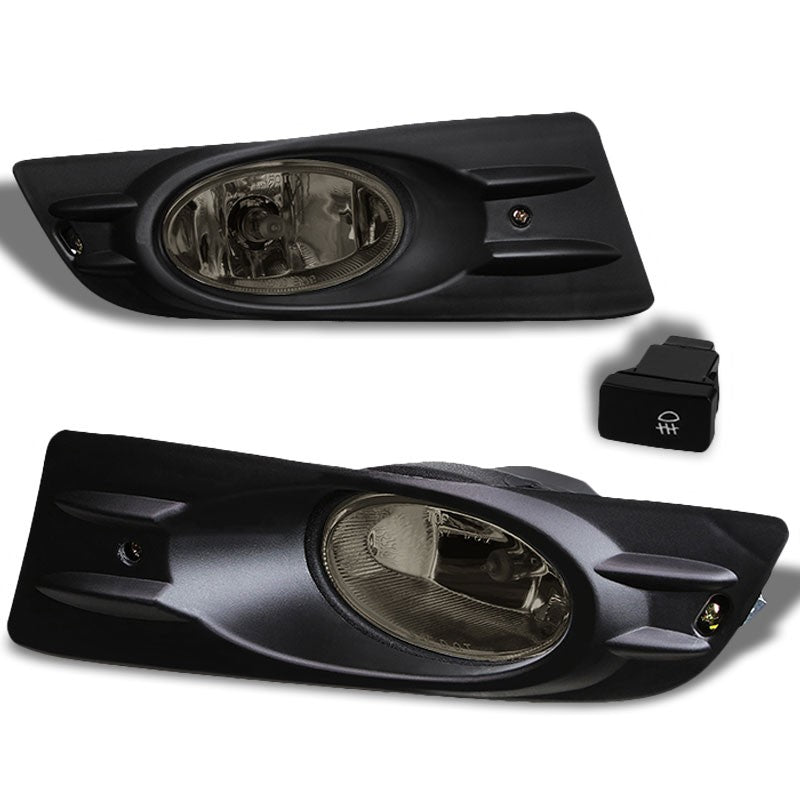 Smoke Fog Light with Bezel Honda 06-07 Accord 2DR Coupe UC1 CM7 CM8 BFC-FOLK-SW-BZ-HON06ACC2DRSM