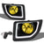 Yellow Amber Fog Light with Bezel GMC 15-16 Sierra 2500HD 3500HD BFC-FOLK-SW-BZ-GMC15SIE2535HDAM