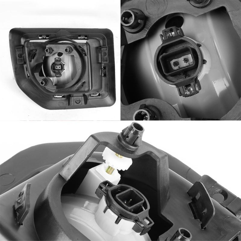 Clear Lens Bumper Fog Light Lamp w/Bezel +Switch For 15-16 Sierra 25HD/35HD