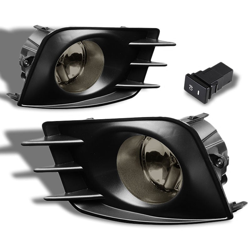 Smoke OE Bumper Fog Light with Bezel Scion 11-13 tC AGT20 2AR-FE BFC-FOLK-SW-BZ-SCI11TCSM