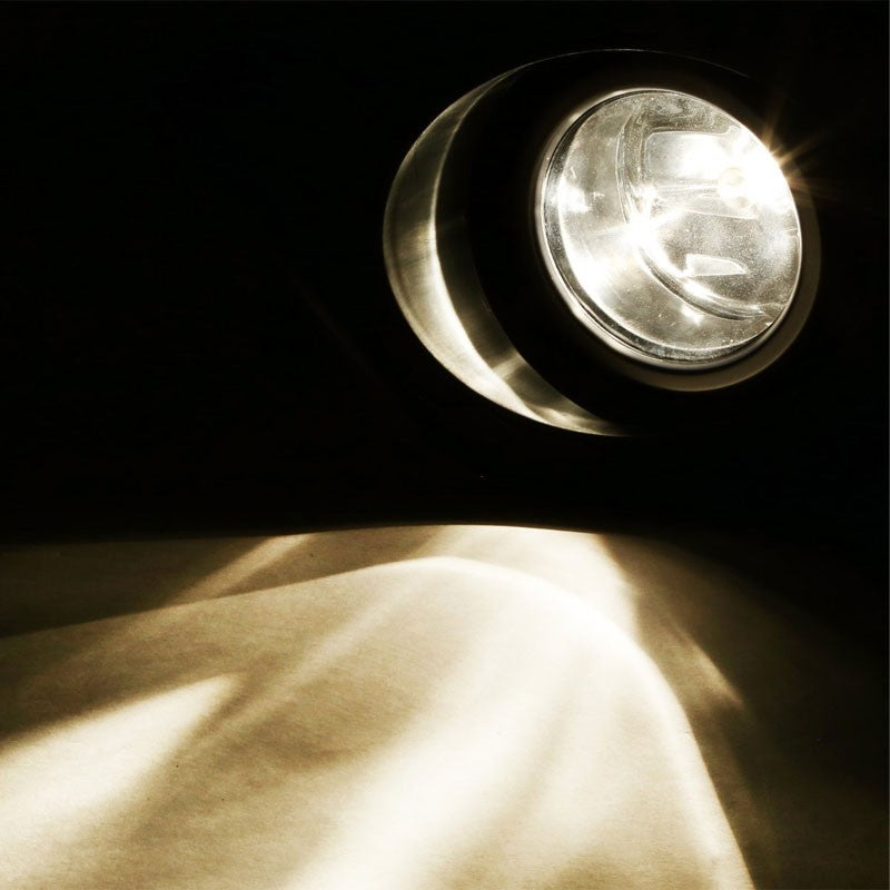 Yellow Amber Fog Light with Bezel Honda 13-15 Accord 2DR Coupe CT1 CT2 BFC-FOLK-SW-BZ-HON13ACC2DAM
