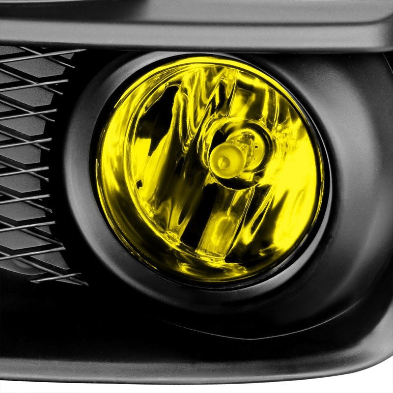 Yellow Amber OE Bumper Fog Light with Bezel Subaru 15-17 WRX STI GJ G4 BFC-FOLK-SW-BZ-SUB15WRXSTIAM