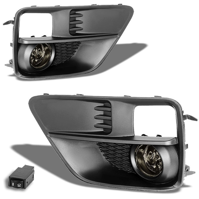 Smoke OE Bumper Fog Light with Bezel Subaru 15-17 WRX STI GJ G4 BFC-FOLK-SW-BZ-SUB15WRXSTISM