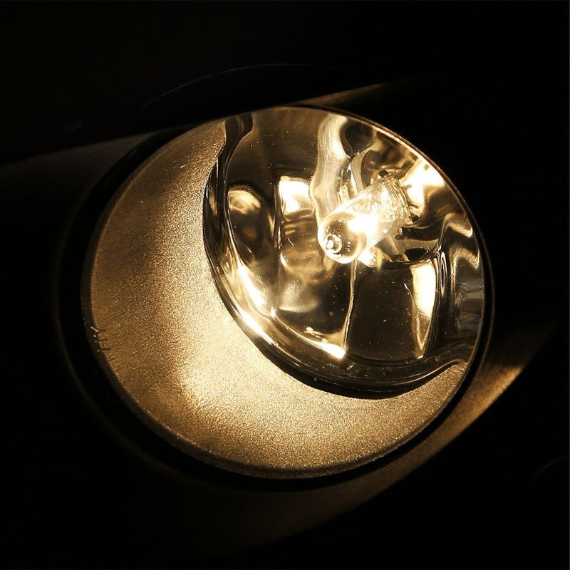 Yellow Amber Fog Light with Bezel Toyota 07-08 Yaris 2 3DR XP90 BFC-FOLK-SW-BZ-TOY007YARHBAM