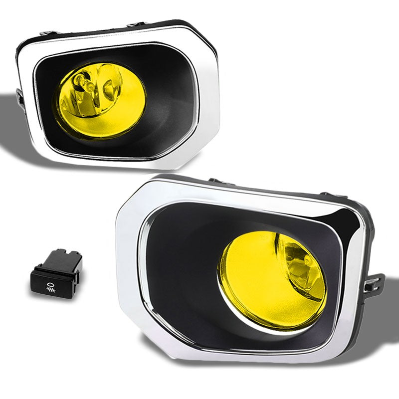 Yellow Amber OE Bumper Fog Light Ring Bezel Toyota 16+ Tacoma L4 V6 BFC-FOLK-SW-SLBZ-TOY16TACAM
