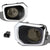 Smoke OE Bumper Fog Light Chrome Ring Bezel Toyota 16+ Tacoma L4 V6 BFC-FOLK-SW-SLBZ-TOY16TACSM