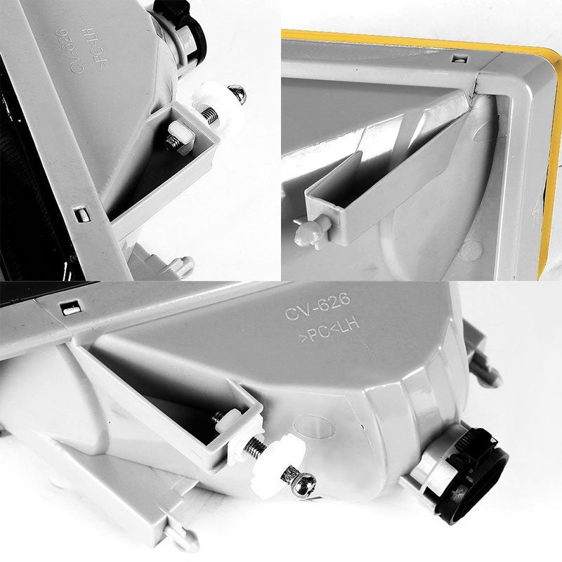 Amber Len Front Bumper Fog Light Lamp +Switch For 07+ Cadillac/Chevrolet/GMC