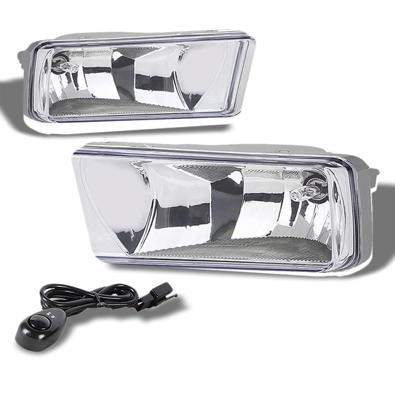 Clear OE Bumper Fog Light Lamp +Bulb+Switch07+ Cadillac/Chevrolet/GMC BFC-FOLK-SW-MULT23-CA1CH8GM4T2CH