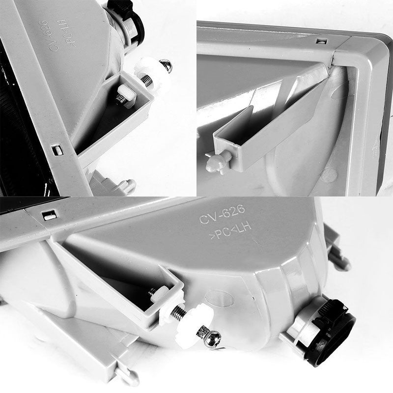 Clear Len Front Bumper Fog Light Lamp+Bulb+Switch For 07+ Cadillac/Chevrolet/GMC