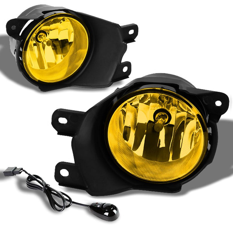 Yellow Amber OE Bumper Fog Light with Bezel Toyota 08-16 Sequioa BFC-FOLK-SW-BZ-TOY08SEQAM