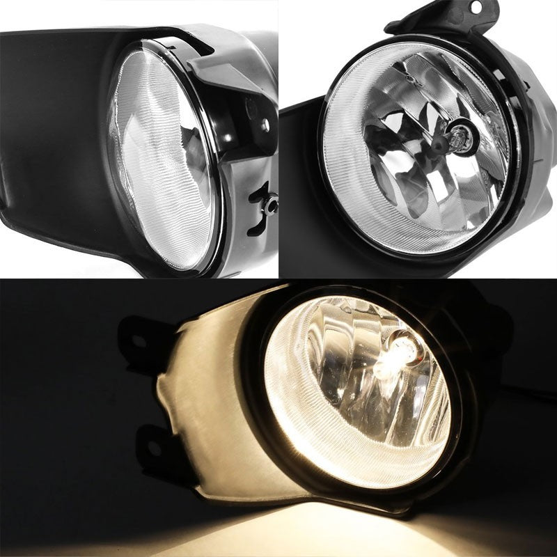 Clear OE Bumper Fog Light with Bezel Toyota 08-16 Sequioa BFC-FOLK-SW-BZ-TOY08SEQCH