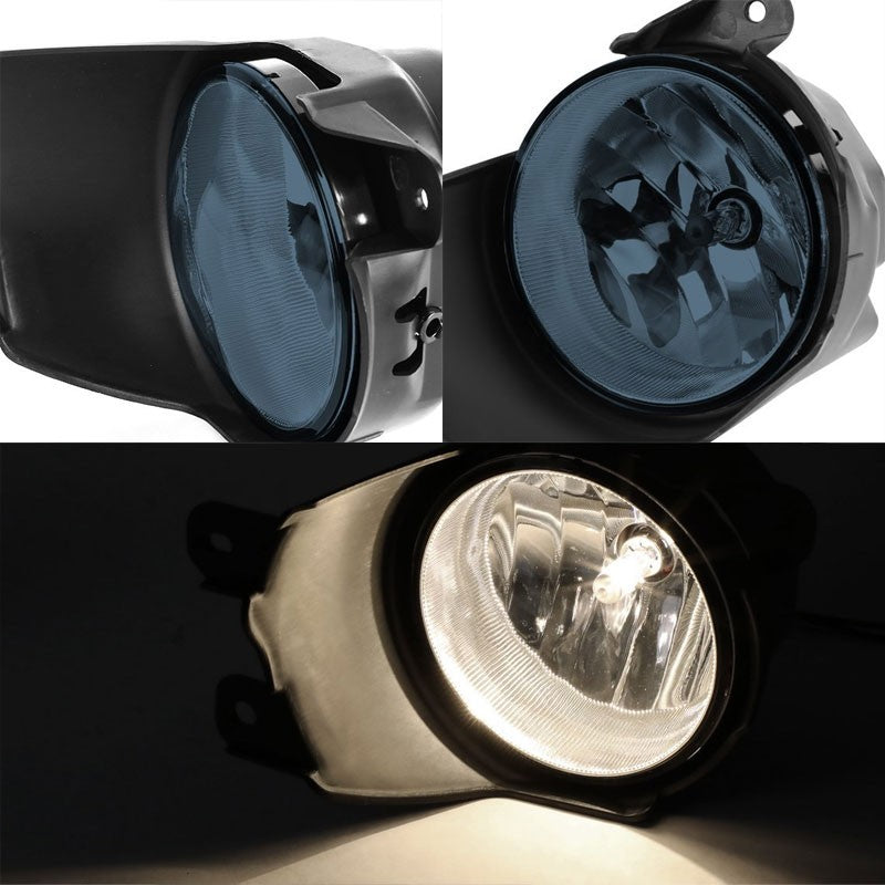 Smoke Lens OE Front Bumper Fog Light Lamp+Bezel +Switch For 08-16 Sequioa