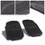 Universal 3Pcs Black ABS Heavy Duty All Weather Front+Back Seats Floor Mats-Interior-BuildFastCar