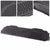 Universal 4Pcs Black ABS Heavy Duty All Weather Front+Back Seats Floor Mats-Interior-BuildFastCar