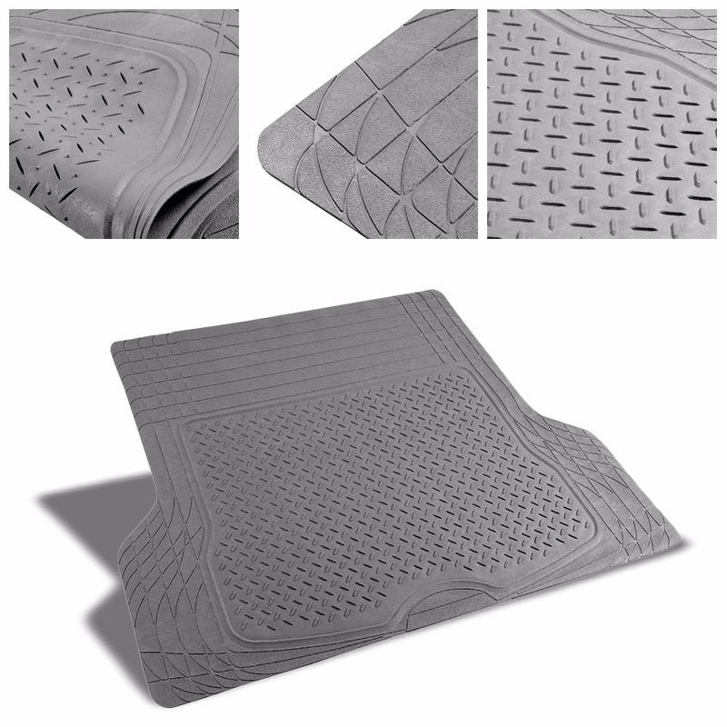 Universal Gray ABS Heavy Duty All Weather/Season Trunk/Cargo Floor Mats For Truck/SUV-Interior-BuildFastCar