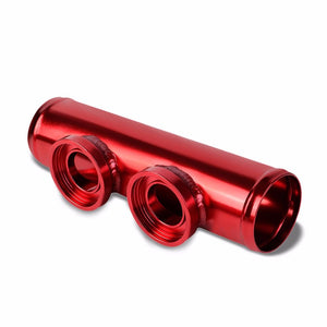 Red 9.5" Long Dual Flange Adapter 2.5" Straight Type SSQV Blow Off Valve Pipe-Performance-BuildFastCar