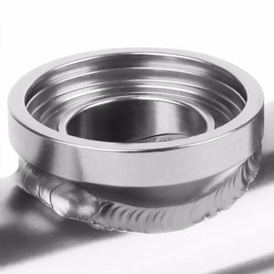 Silver 9.5" Long Dual Flange Adapter 2.5" Straight Type SSQV Blow Off Valve Pipe-Performance-BuildFastCar