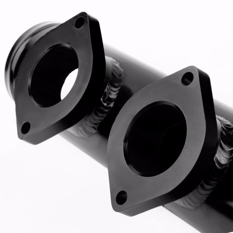 Black 9.5" Dual Flange Adapter 2.5" Straight Type-S/RS/RZ Blow Off Valve Pipe-Performance-BuildFastCar