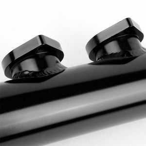 Black 9.5" Dual Flange Adapter 2.5" Straight Type-S/RS/RZ Blow Off Valve Pipe-Performance-BuildFastCar