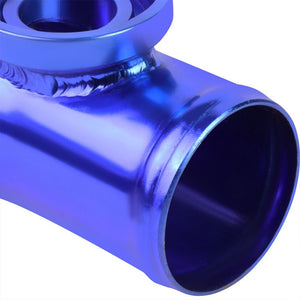 Black SSQV Anodized Turbo Blow Off Valve BOV+Blue 8"L/80D Flange Adapter Pipe-Performance-BuildFastCar