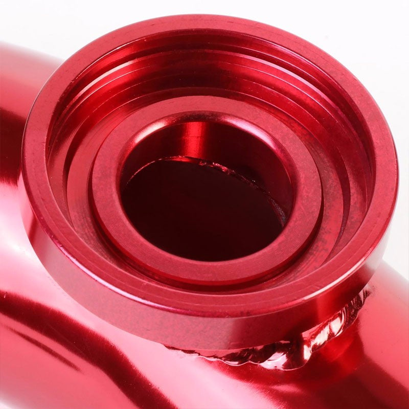 Red 8" Long 80 Degree Curve Flange Adapter 2.5" Type SSQV Blow Off Valve Pipe-Performance-BuildFastCar