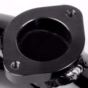 Black 8" 80 Degree Curve Flange Adapter 2.5" Type-S/RS/RZ Blow Off Valve Pipe-Performance-BuildFastCar