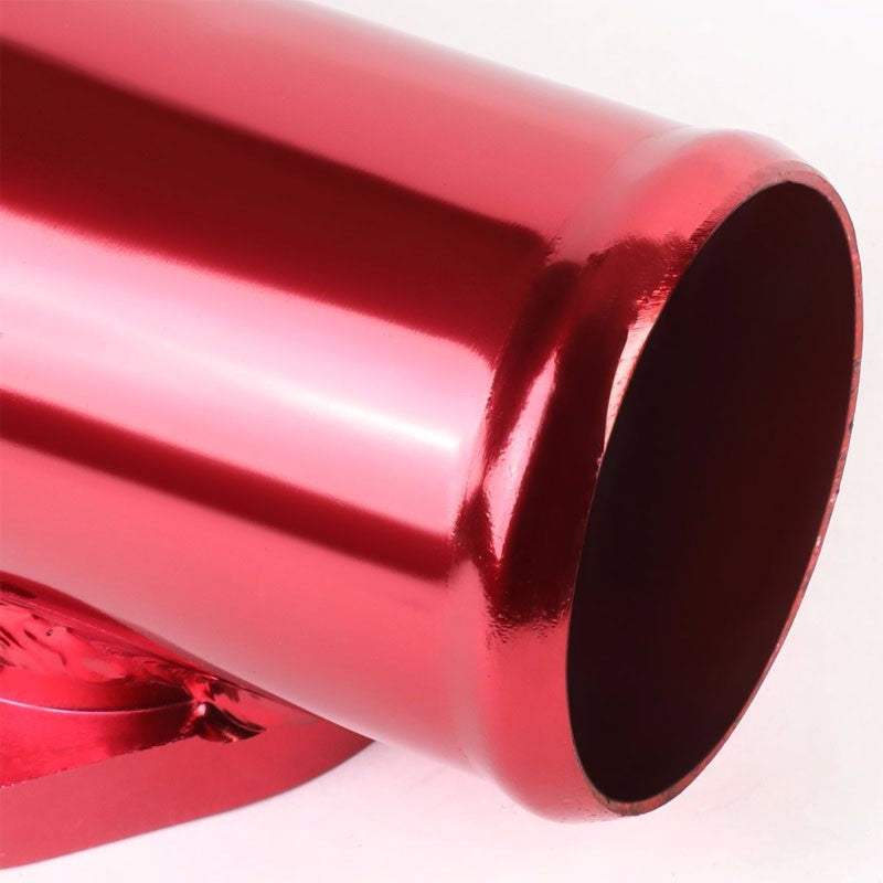Red 8" 80 Degree Curve Flange Adapter 2.5" Type-S/RS/RZ Blow Off Valve BOV Pipe-Performance-BuildFastCar