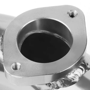 Type-S Turbo 30PSI Blow Off Valve BOV BL+Silver 2.5" Flange Adapter Curve Pipe-Performance-BuildFastCar